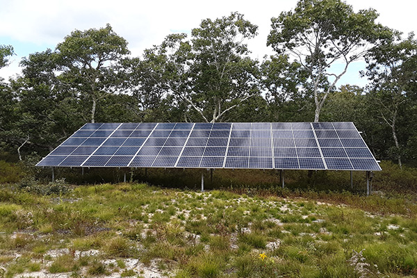 solar panels installed outdoors solar energy services near marthas vineyard ma
